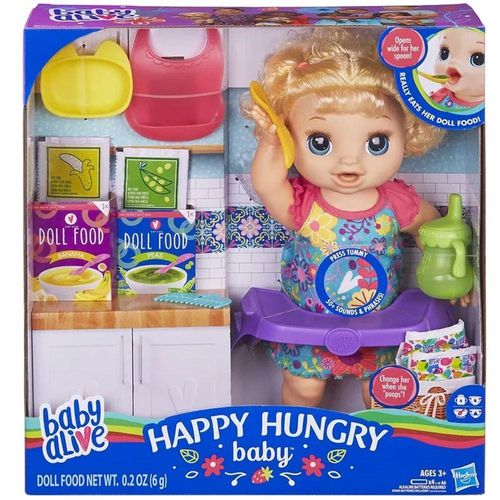 Boneca Baby Alive Bebe Faminta Loira Hasbro Ciatoy