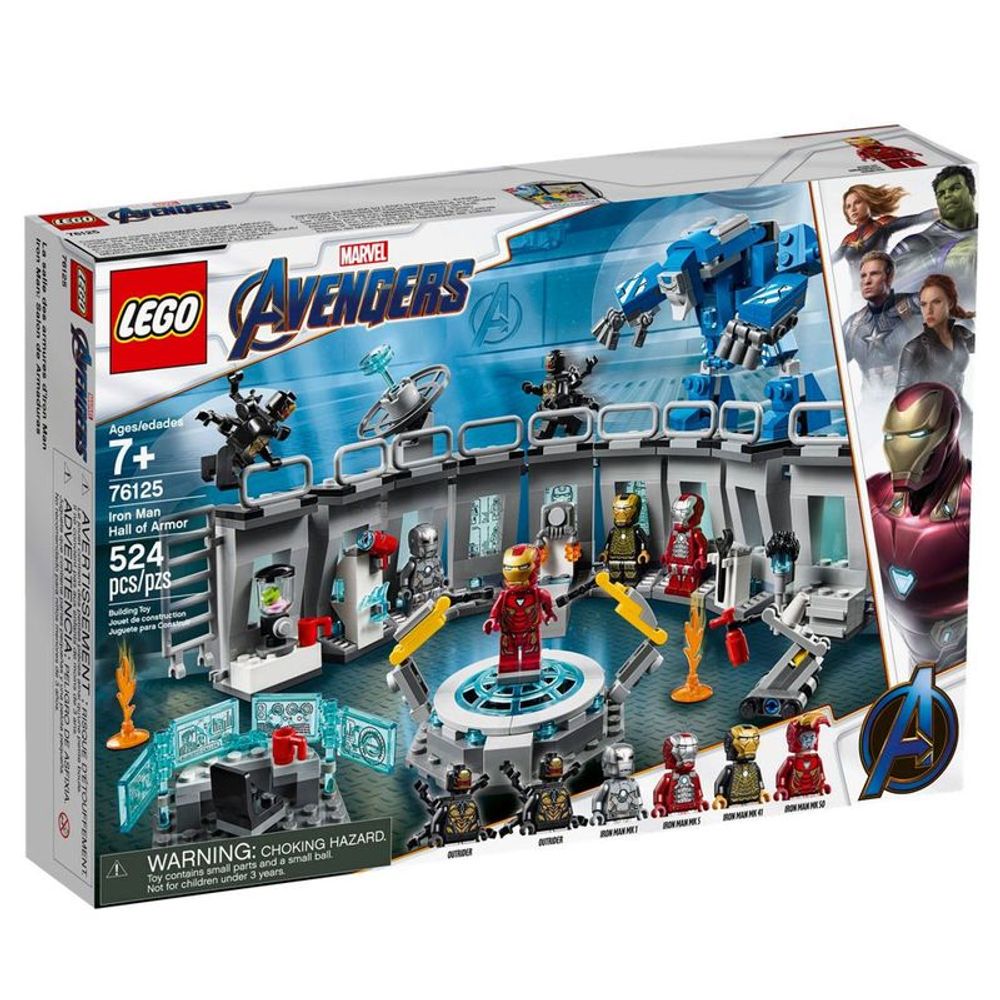 cortina Posdata ozono Blocos de Montar - Lego Marvel Super Heroes - Salao de armaduras do Iron  Man - Ciatoy