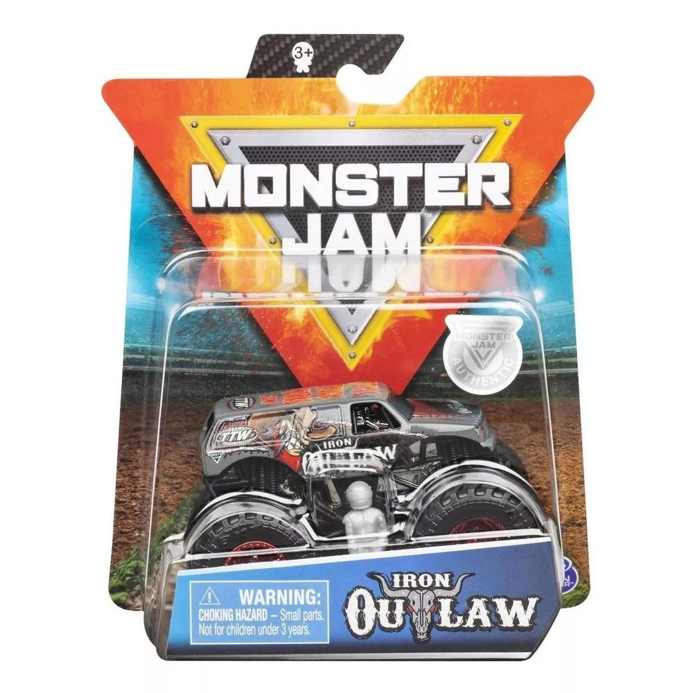 Carrinho Monster Jam Iron Outlaw 2025 SUNNY BRINQUEDOS Ciatoy