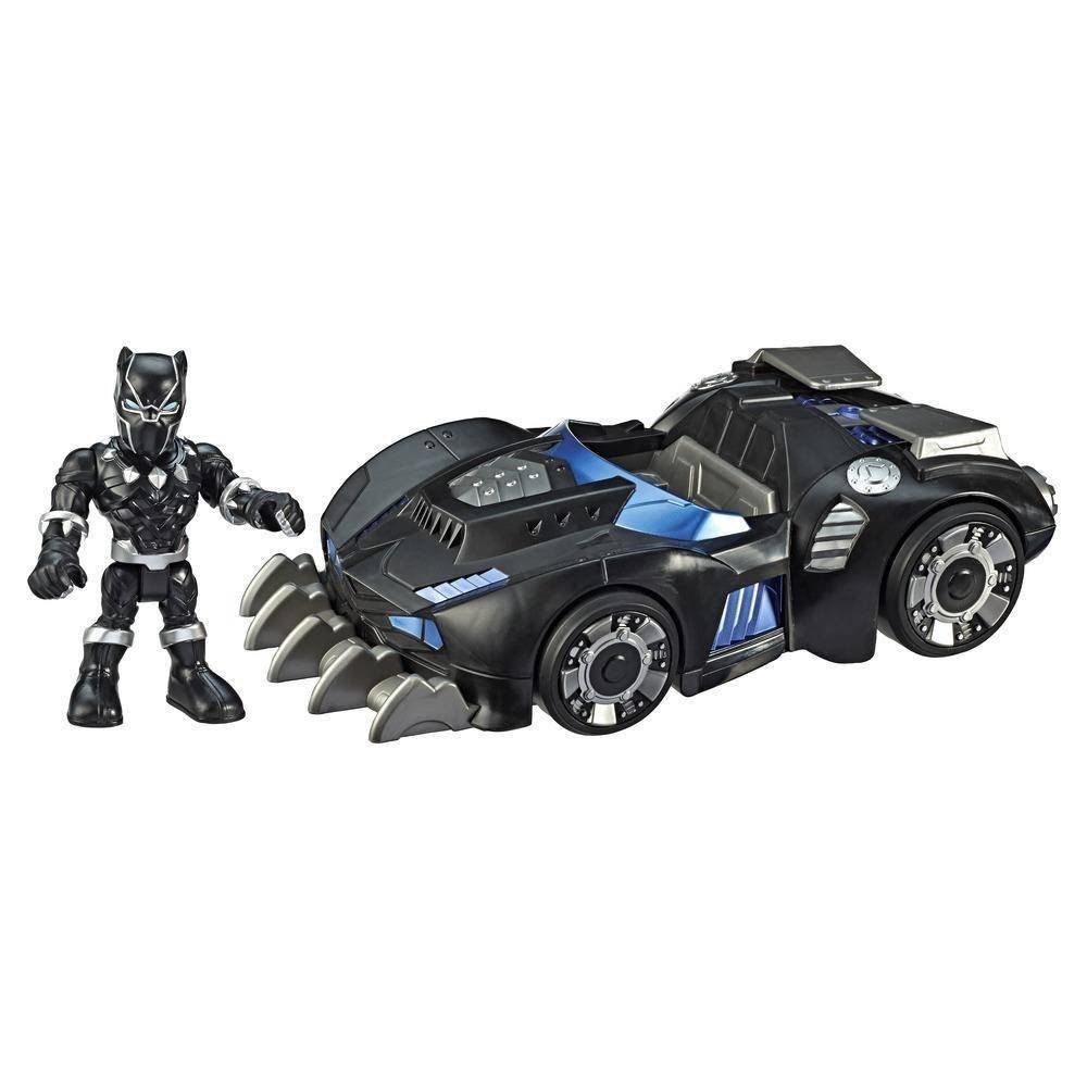 Veiculo E Figura Marvel Super Hero Adventures Pantera Negra Hasbro Ciatoy