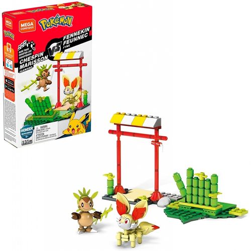 Blocos De Montar Mega Construx Playset De Batalha Pokemon Chespin E Fennekin Mattel Ciatoy