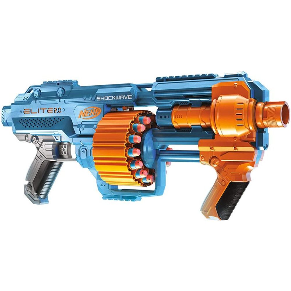 Nerf Lancador Elite 20 Shockwave Rd 15 E9531 Hasbro Ciatoy