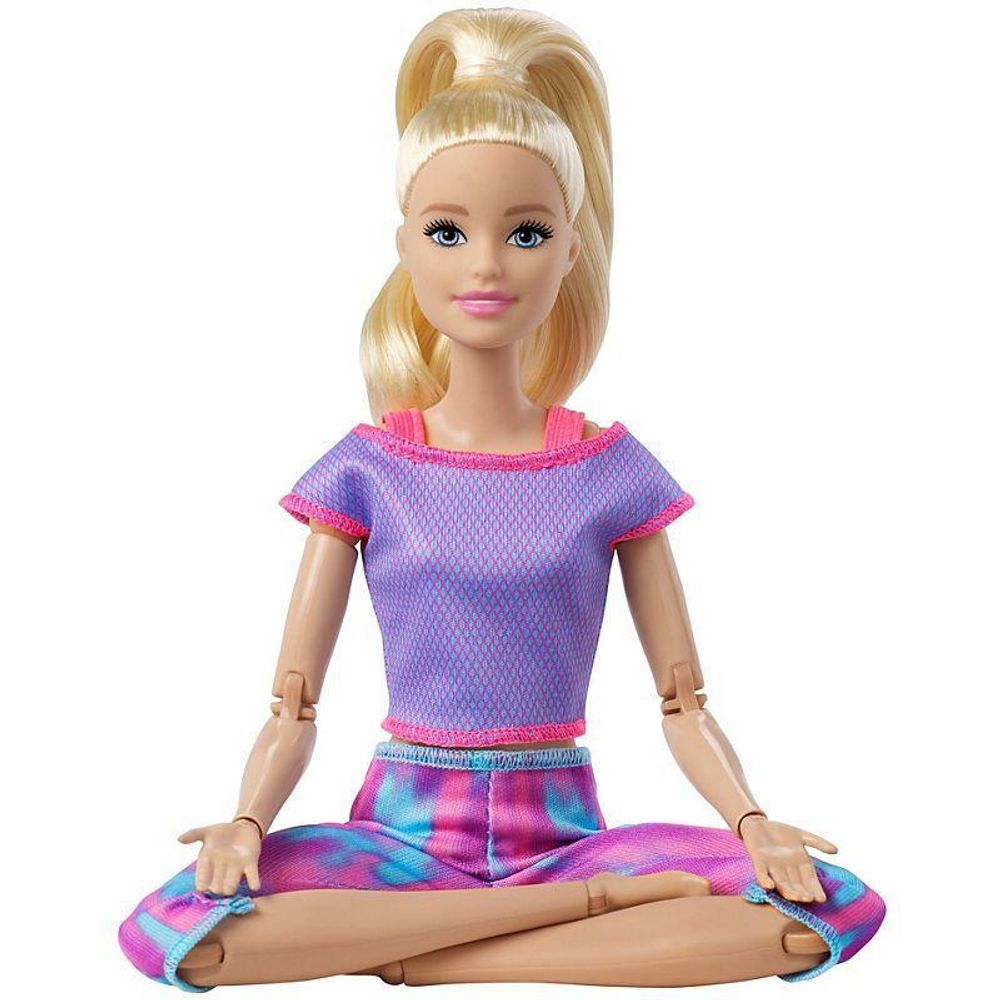 Boneca Barbie Articulada Feita Para Mexer - Loira MATTEL - Ciatoy