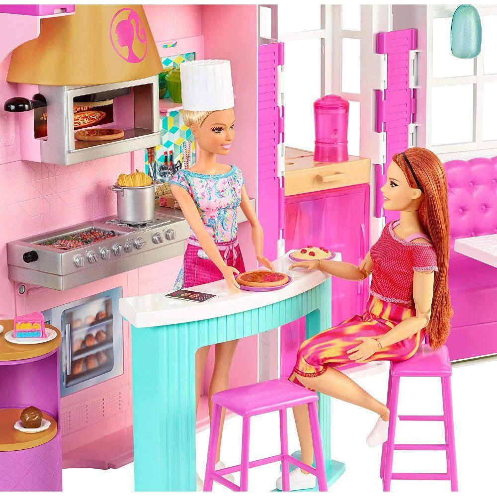 Playset Com Boneca - Barbie Cozinheira e Restaurante MATTEL - Ciatoy