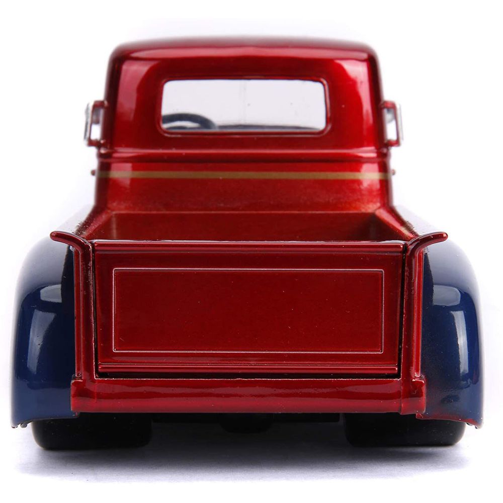 Jada DC Comics 1:24 1952 Chevy COE Pickup Avec Figurine Wonder Woman - Voiture Miniature Métal