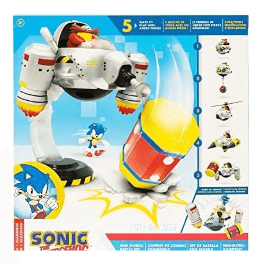 Boneco Sonic The Hedgehog Dr. Eggman com Acessório Candide