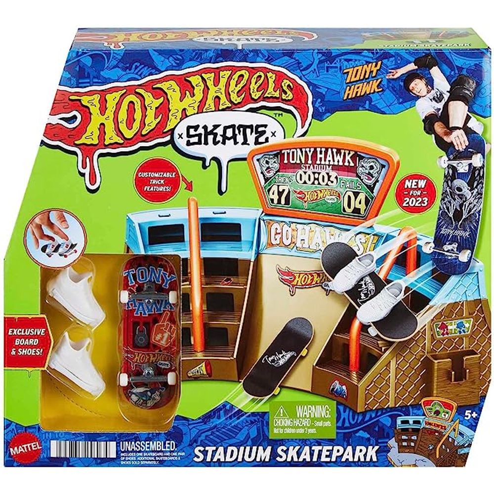 Pista Skate de Dedo Hot Wheels Estadio Skatepark MATTEL Ciatoy